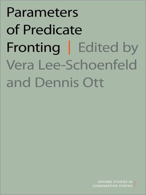 cover image of Parameters of Predicate Fronting